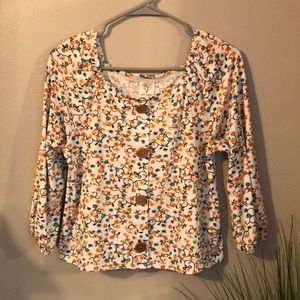 NWOT Self Esteem Sunflower Top